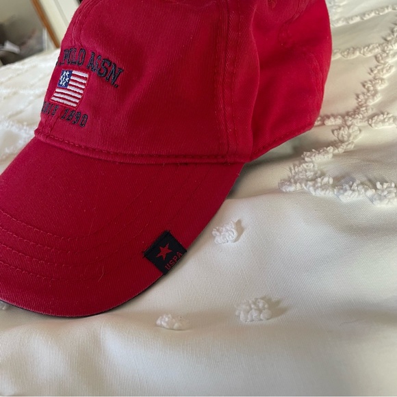 U.S. Polo Assn. Adult Red Baseball Cap - Picture 2 of 8